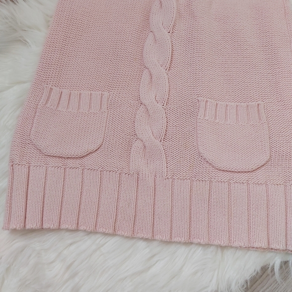Old Navy Cotton Pink Knitted Sweater Dress - Picture 4 of 11